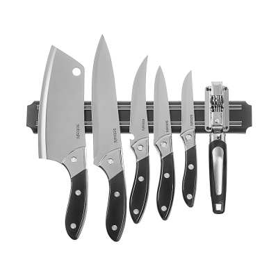 Набор ножей кухонных 7пр, с магнит. держателем и точ. SATOSHI Сомьер (1/10)