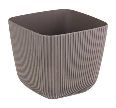 Кашпо ПИКАНТО 150х150мм 1,8л Французский серый (полипропилен), пласт.(1/12)