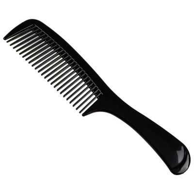 Расческа-гребень 22*5см (пластик, черный) (1/12/600)