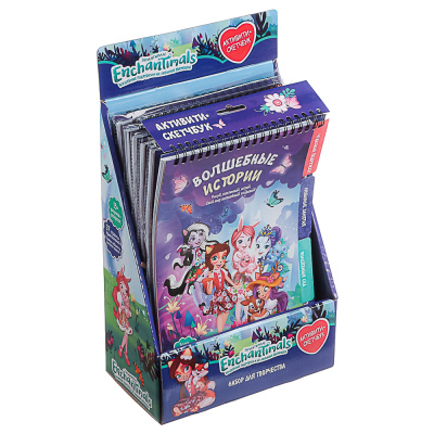 Скетчбук. Волшебные истории, 18x12x34,5см Энчантималс Активити (6/24)