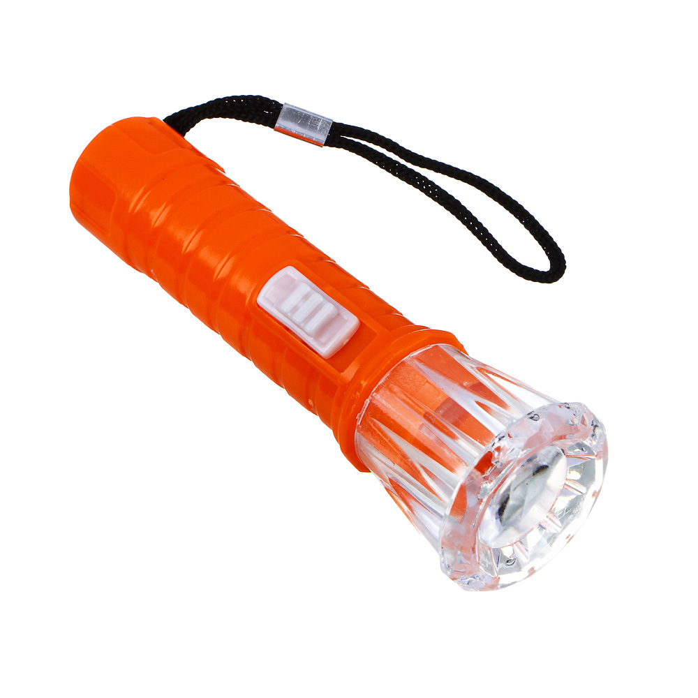 Фонарик светодиодный мини 1 LED (пластик) 9,9*3,2см ЧИНГИСХАН (4цв) (1/24/480)