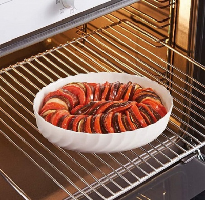 Форма д/запекания 32х24см СМАРТ КУЗИН ТРИАНОН овальная (ударопр.стекло)(1/6)