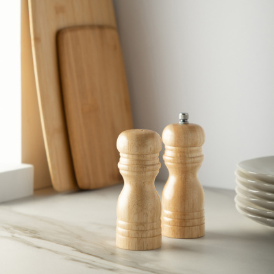 Набор д/специй 2пр VETTA (мельница 14см + солонка 13см) (дерево) (1/6/48)