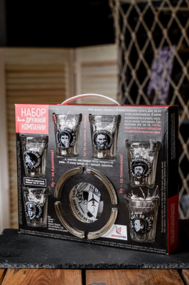 Набор подарочный  7пр "От автора" стекло(1/6)