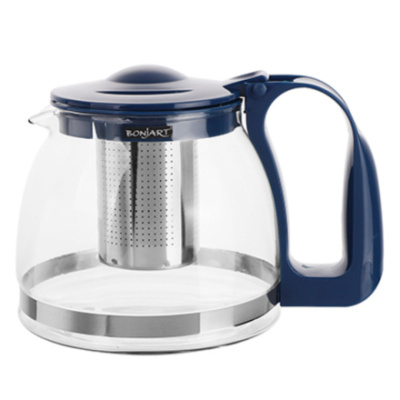 Чайник 700мл заварочный цв. розовый(стекл.) (1/24)