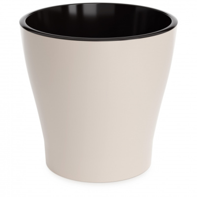 Горшок цветочный "Лея" 17л двойной (с автополивом) (бежевый) (уп.3)