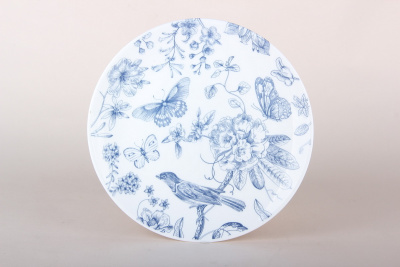 "Лазурный сад" Тарелка 19см десертная (стеклокер.) (6/48)