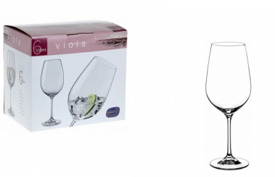 Набор бокалов для вина 550мл 6шт VIOLA стекло (1/8)