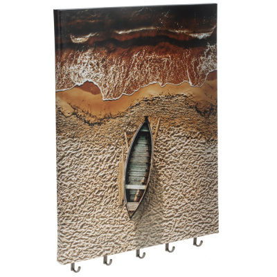 Ключница L28,5 W2,5 H40см (дерево,металл,полим.мат.) (1/12)