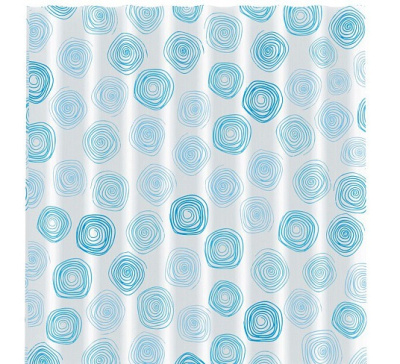 Занавеска для ванной SC-PE-37, полиэстер, р-р 180*180 см (1/12/36)