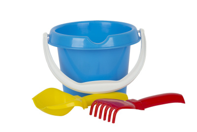 Игра Детский песочный набор "Малыш" 3пр.(ведро "Малыш", совок16см, грабли 15см ) (30/30)