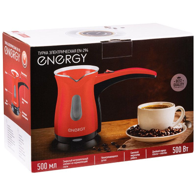 Турка электрическая Energy EN-294 цвет красный (1/12)