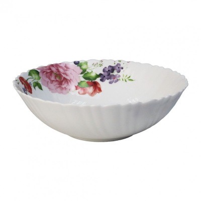 Салатник 22,5см 1350мл "Камелия",стекло. (6/18)   