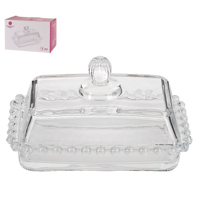 Масленка 17*10,8*10см "Gocciolina" (стекло) п/у (1/24)