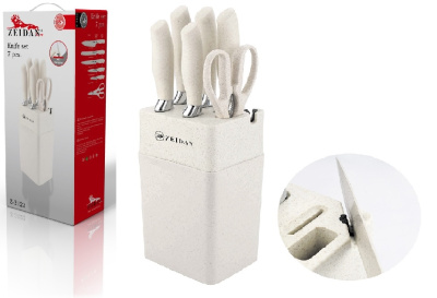 Набор ножей  ZEIDAN 7 предметов нерж. (1/12)