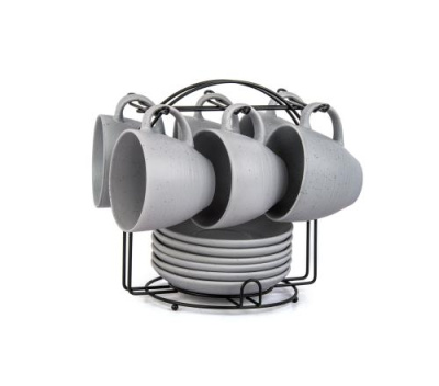 Набор чайный 12 пр.240мл. на метал.стенде. керам (1/4)     