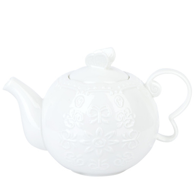 Чайник "Маршмеллоу" 19,5х11,5х12,5см v=750мл (фарфор) (транспортная упаковка)(1/12)