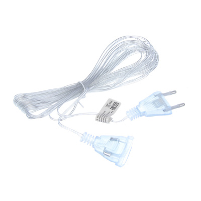 Удлинитель для гирлянд электрических, 6 м, ПВХ, 220В СНОУ БУМ (1/9)