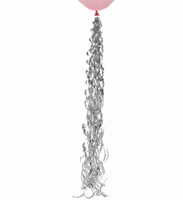 Подвесное украшение "Счастливый день" d-13 см, h - 80см Глянец, серебро (10/10)