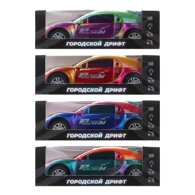 Машина "Городской дрифт", инерция, свет, звук, 3хLR41, ABS,14х6,4х4,4 см, 6диз ИГРОЛЕНД (4/4)