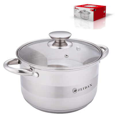 Кастрюля 4,0л, ст/кр., 5-ти степов.капсул.индукц.дно, п/у, (нжс) (1/6)