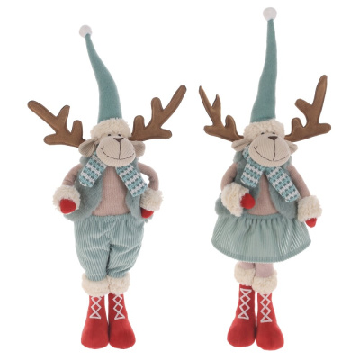 Игрушка набивная "Олень", L19 W11 H45 см,(2в)(текст.полим.мат.металл) (6/18)