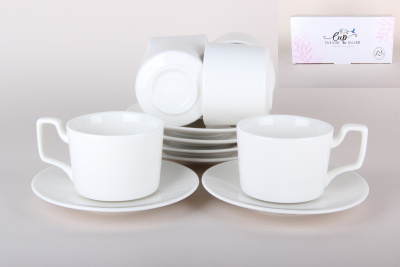 Набор чайный 6пер 220мл  фарфор(1/12)