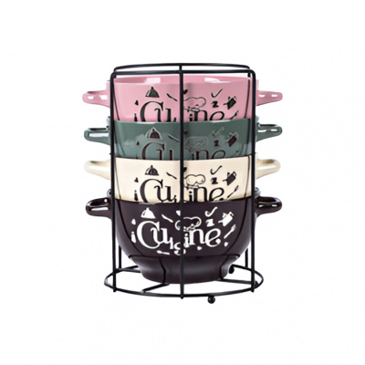 Набор бульонниц 5 предм. "Кузина" 650мл (керамика) (1/6)     