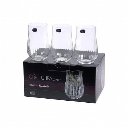 Набор стаканов TULIPA OPTIC 6шт 450мл стекло (8)