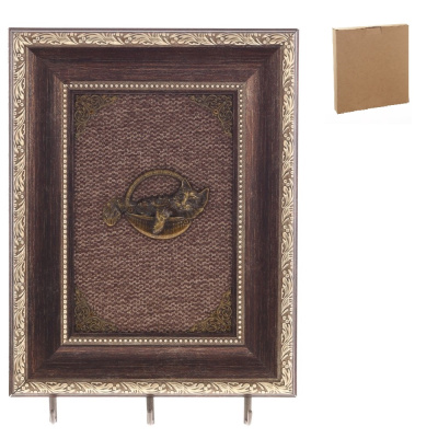 Ключница L22 W2 H30 см(полим.мат.дерево,металл) (1/20)