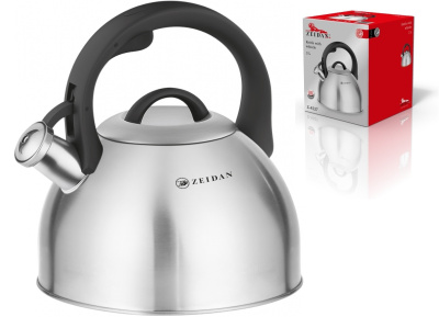 Чайник 3,0л со свистком,3-х слойн.капсул.индукц.дно,курков.механ.,фикс.бакел.ручка, п/у (нжс) (1/6)