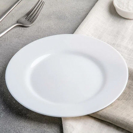 Тарелка 19см десертная ЭВРИДЭЙ (ударопр.стекло) (6/24)