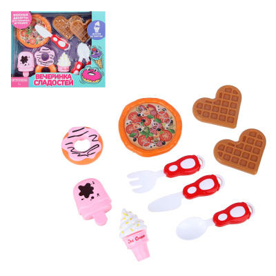 Набор игровой "Вечеринка сладостей", 11предме, ABS, 25х20,5х6см ИГРОЛЕНД (1/30)