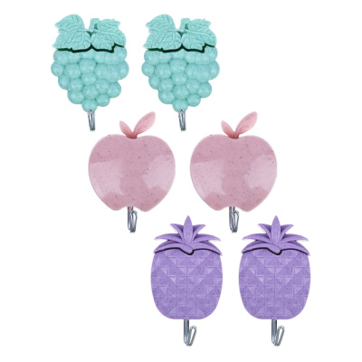 Крючки самокл. в пакете 2шт "Веселый Роджер" (пластик/металл) (3диз) (1/50)