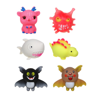 Мялка в виде животных/ фруктов, ТПР, 6-12см, 6 дизайновLASTIKS (12/144)