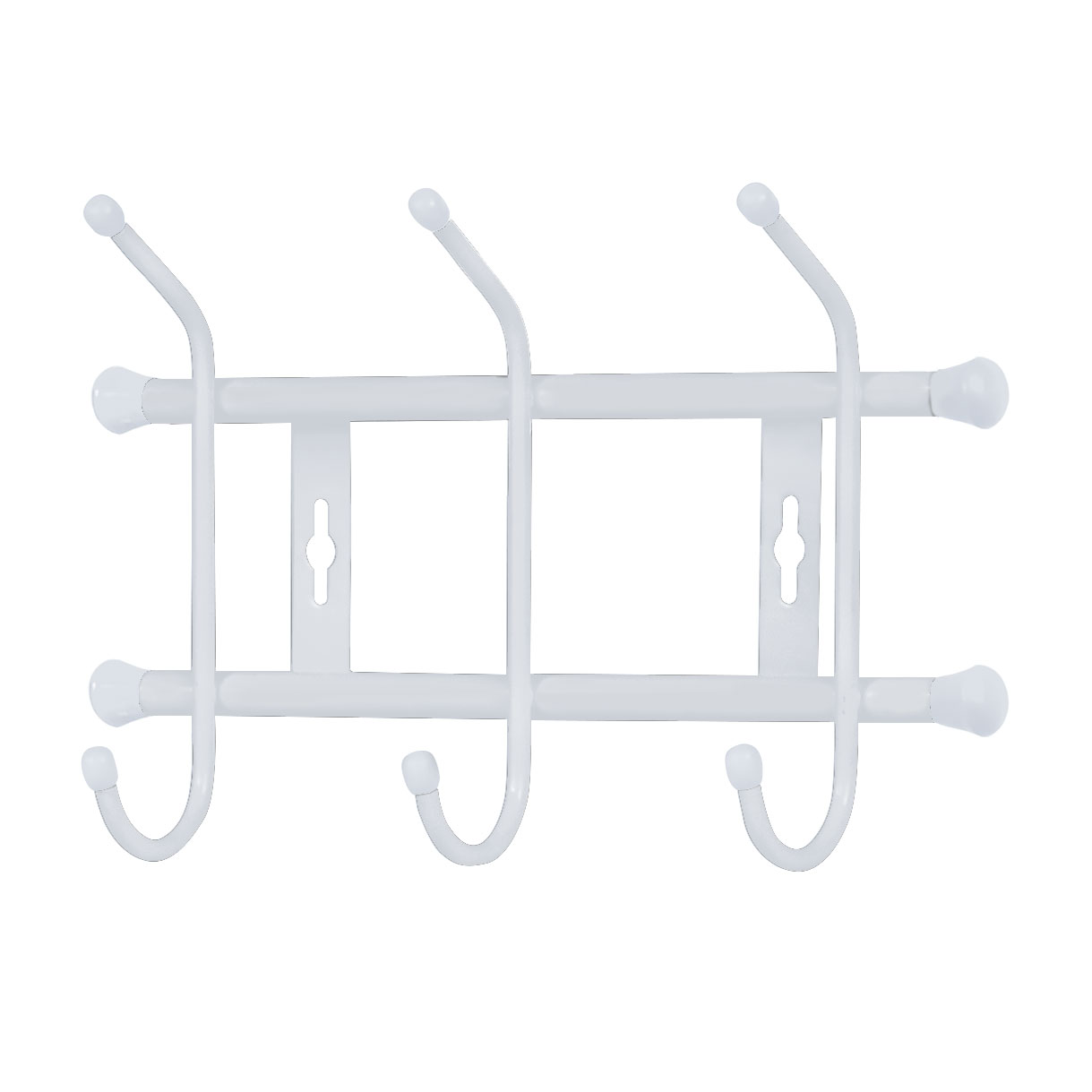 Вешалка настенная 3 крючка 285х180х67 (матовый серый) (1/5)