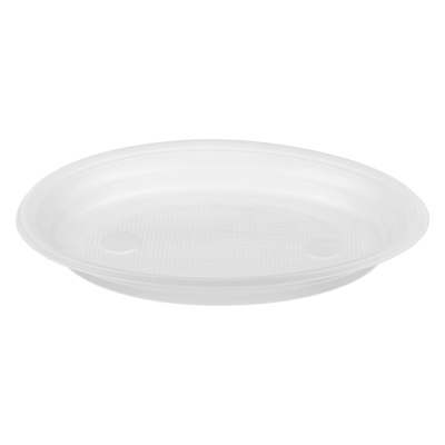 Тарелка окрашенная d20,5cм 12 шт, полистирол VIP (1/50)