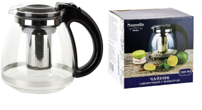 Чайник 1500мл зав. мет. фильтр п/у стекло(36)