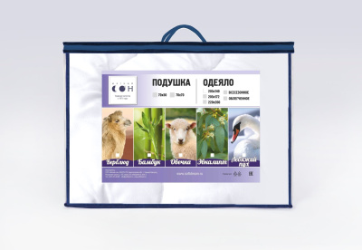 Одеяло "Облегченное" шерсть овечья 205х140 Микрофибра Белый (1/10)