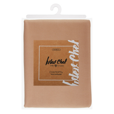 Скатерть текстильная 140х180см с водоотт. проп., полиэстер, бежевый IVLEV CHEF (5/10)