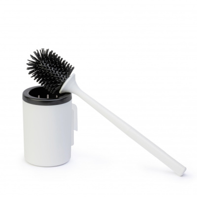 Ерш туалетный гибкий (с подст.)(белый) (уп.15)