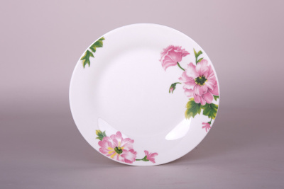 Тарелка десертная 18см "Клематис" (круг) (фарфор) (12/24)