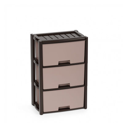 Комод "Колорит" 3-х секцион. (венге) пласт.(уп.1)