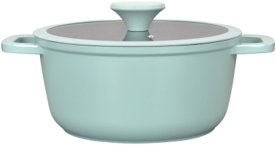 Кастрюля 2,6 л. NICOLE,мрамор.А/П, крыш.стекл.с сил.ободом(алюм.) (1/6)