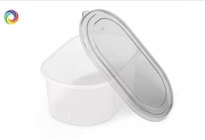 Емкость для СВЧ 1,0л (овальная),пласт. (36)