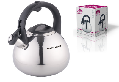 Чайник 3,0л со свист,капс.индукционное дно, фикс.бакелитовая ручка(нжс)п/у(6)