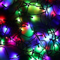 Гирлянда электр. Вьюн 9м 100LED хамелион,темный провод, 220В СНОУ БУМ (1/100)