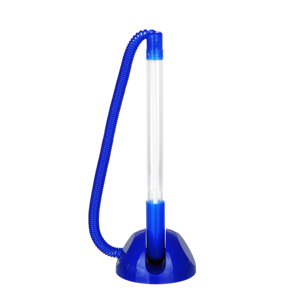 Ручка шариковая настольная, синяя, 0,7мм, синий корпус ClipStudio (1/50)